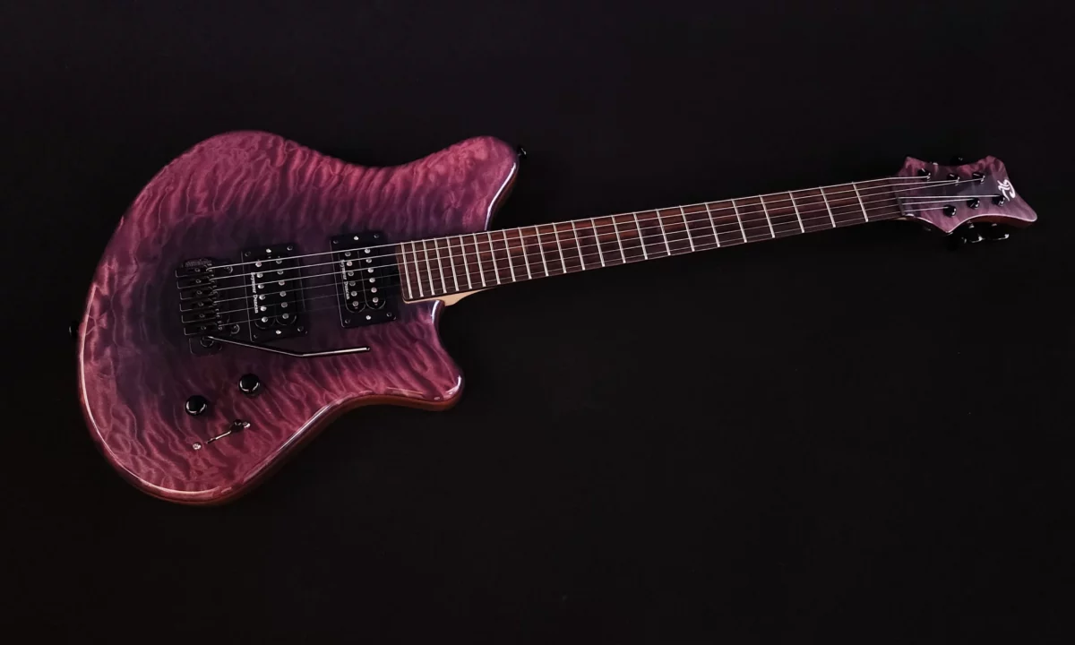 Leona Guitar purple burst finish